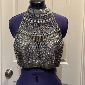 Rachel Allan Elegant Purple Top